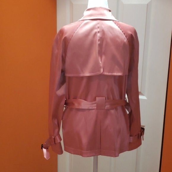 I.N.C. International Concepts pink satin coat - Picture 4 of 11